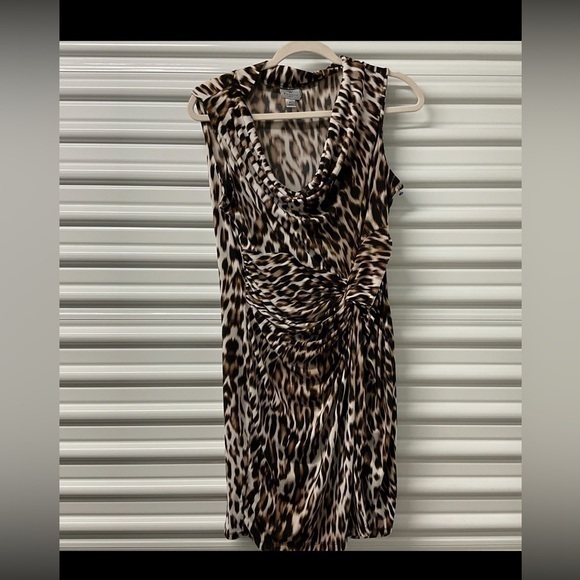 Worthington Dresses & Skirts - Worthington Faux Animal Print Dress Size Petite L